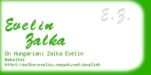 evelin zalka business card